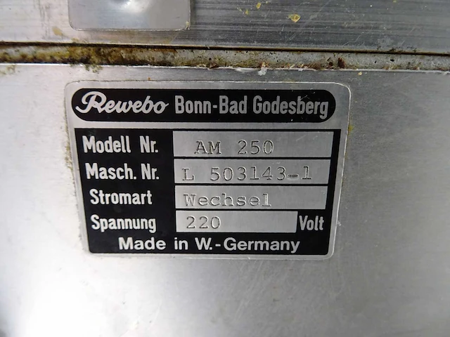 Rewebo - ma 250 - snijmachine - afbeelding 5 van  5