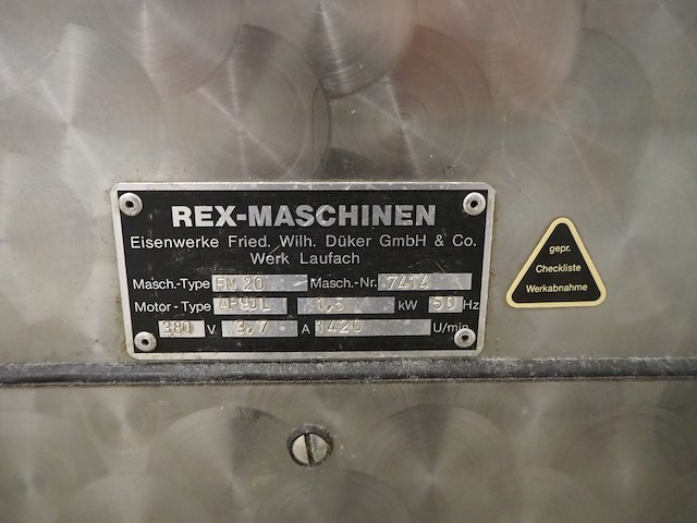 Rex-maschinen - afbeelding 5 van  14