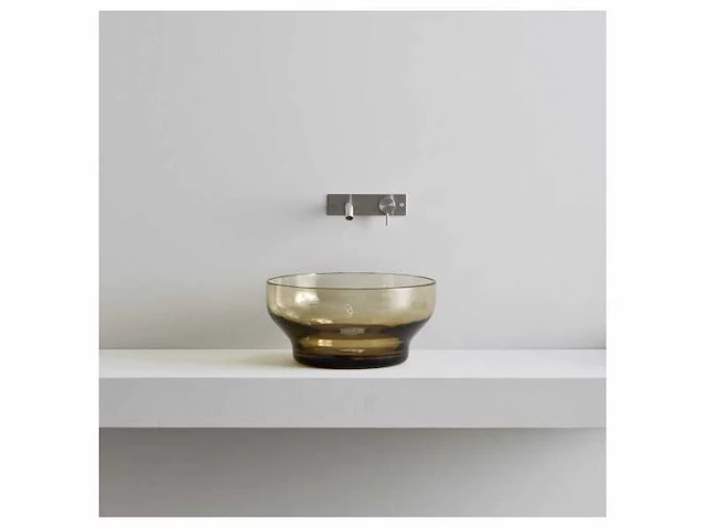 Rexa design murano bronz v30 rectangular countertepop sink with overflow - afbeelding 6 van  6