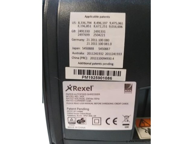 Rexel 90x - papierversnipperaar - automatische shredder - afbeelding 7 van  7