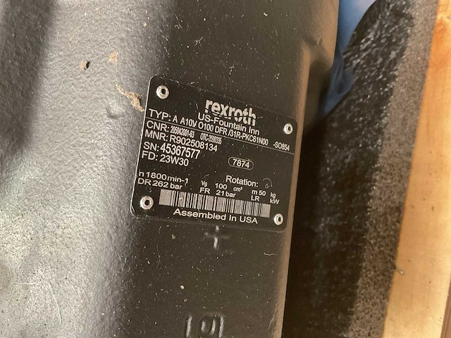 Rexroth hydraulische pompunit - afbeelding 3 van  3