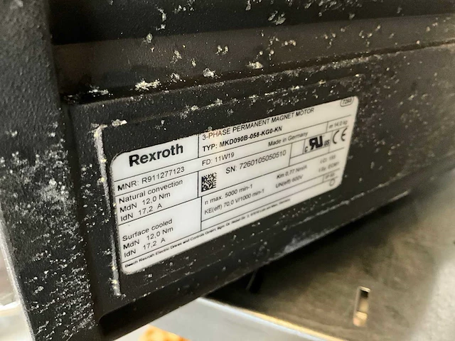 Rexroth mkd090b elektromotor - afbeelding 3 van  3