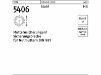 Reyh sluitplaat din 5406 mb 5/m 25x1,5 staal f.din 981 25 st. - afbeelding 4 van  4