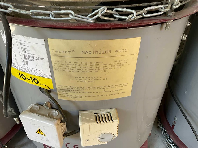 Reznor maximizer 4500 luchtondersteuningsunit (2x) - afbeelding 3 van  4
