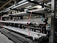 Rfs kokers op drie draagarm waaronder 80 x 80, 40 x 40 en 40 x 20 mm, totaal circa 200 kokers - afbeelding 1 van  2