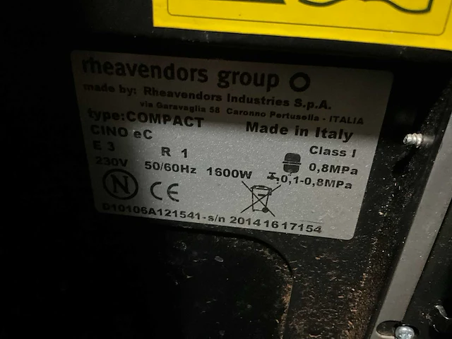 Rheavendors compact cino ec koffiemachine - afbeelding 9 van  9
