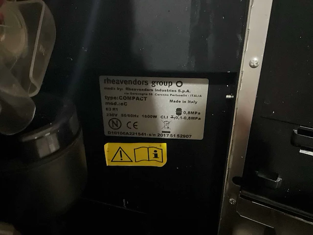 Rheavendors compact ec koffiemachine - afbeelding 8 van  8