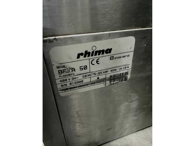 Rhima beta 50 vaatwasmachine - afbeelding 7 van  7