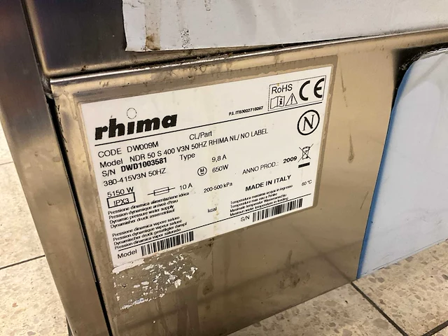 Rhima dr 50 s vaatwasmachine - afbeelding 8 van  9