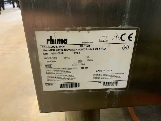 Rhima dr 70/03 korvenvaatwasmachine - afbeelding 5 van  6