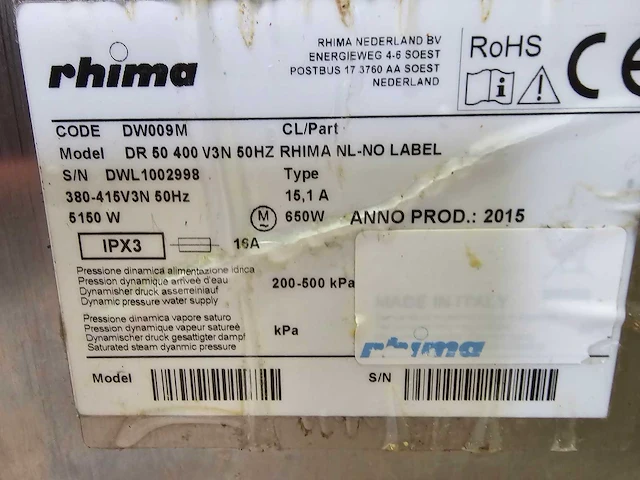 Rhima dw009m voorlader vaatwasser - afbeelding 3 van  12