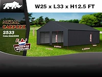 Rhino-cross-garages - 2025 - 10x7,6x3,76 m - staalconstructie - afbeelding 3 van  3