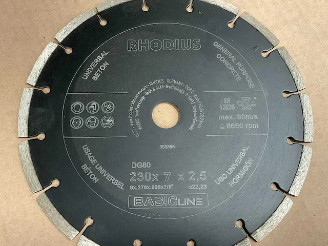 Rhodius 230x7x2.0 slijpschijven (10x) - afbeelding 2 van  4