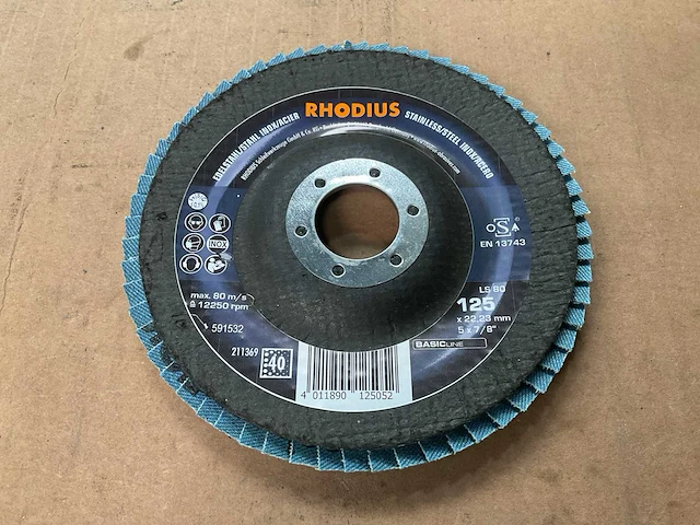 Rhodius ls80 k40 slijpschijf (60x) - afbeelding 1 van  4