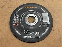 Rhodius xt 80 edelstaal 115x1.0 slijpschijf (250x) - afbeelding 1 van  3