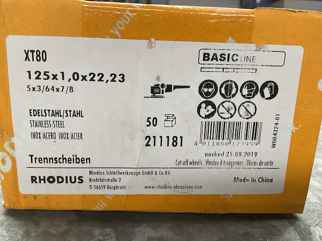 Rhodius xt 80 slijpschijf (500x) - afbeelding 3 van  4