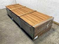 Rhombusprofielplank rib3 ayous thermowood 300x14,5x2,2 cm (25x) - afbeelding 1 van  7