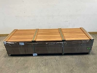 Rhombusprofielplank rib3 ayous thermowood 300x14,5x2,2 cm (25x) - afbeelding 2 van  7