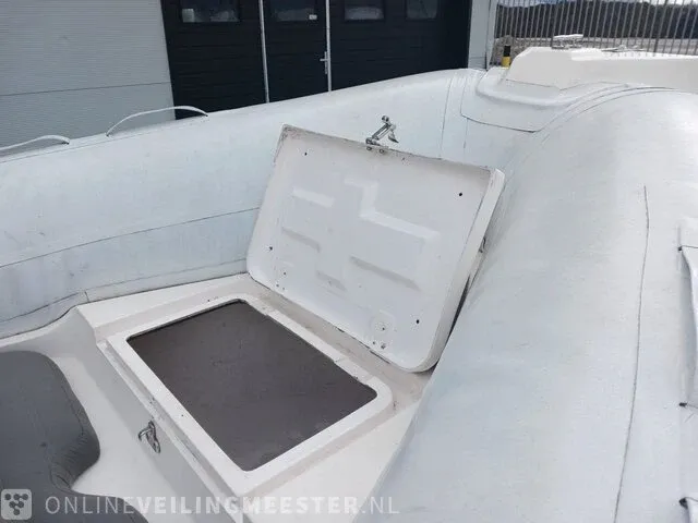 Rib 7.30m jenhal, met 225 pk johnson buitenboordmotor en trailer, wit - afbeelding 8 van  63