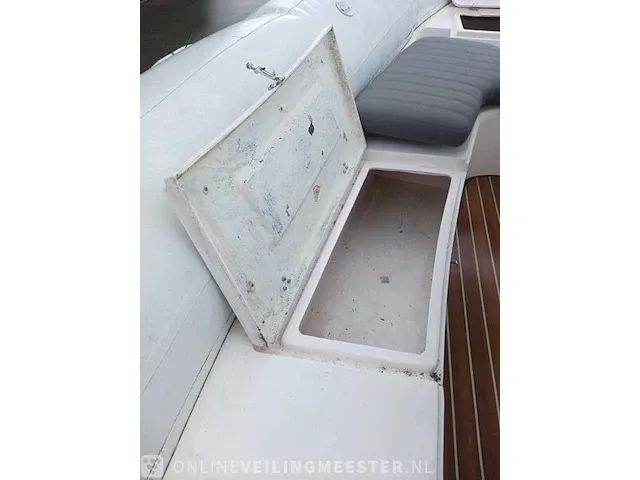 Rib 7.30m jenhal, met 225 pk johnson buitenboordmotor en trailer, wit - afbeelding 10 van  63