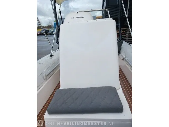 Rib 7.30m jenhal, met 225 pk johnson buitenboordmotor en trailer, wit - afbeelding 14 van  63