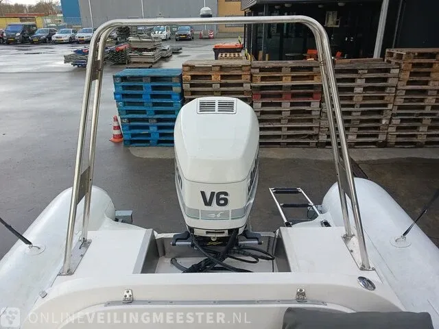Rib 7.30m jenhal, met 225 pk johnson buitenboordmotor en trailer, wit - afbeelding 28 van  63