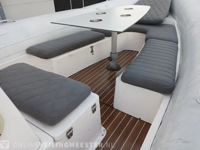 Rib 7.30m jenhal, met 225 pk johnson buitenboordmotor en trailer, wit - afbeelding 32 van  63