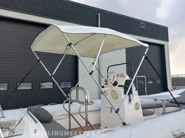 Rib 7.30m jenhal, met 225 pk johnson buitenboordmotor en trailer, wit - afbeelding 35 van  63