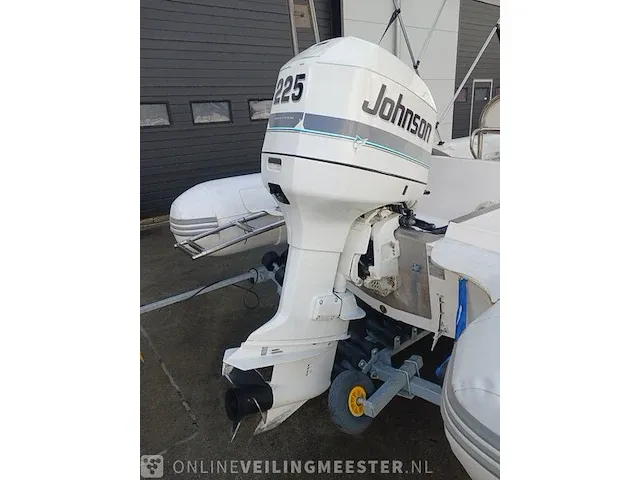Rib 7.30m jenhal, met 225 pk johnson buitenboordmotor en trailer, wit - afbeelding 38 van  63