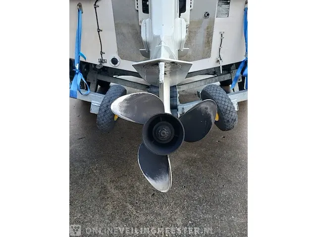 Rib 7.30m jenhal, met 225 pk johnson buitenboordmotor en trailer, wit - afbeelding 41 van  63