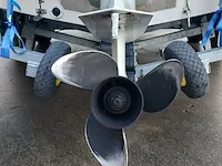 Rib 7.30m jenhal, met 225 pk johnson buitenboordmotor en trailer, wit - afbeelding 41 van  63