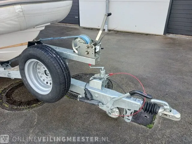 Rib 7.30m jenhal, met 225 pk johnson buitenboordmotor en trailer, wit - afbeelding 42 van  63