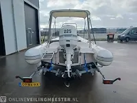 Rib 7.30m jenhal, met 225 pk johnson buitenboordmotor en trailer, wit - afbeelding 34 van  63