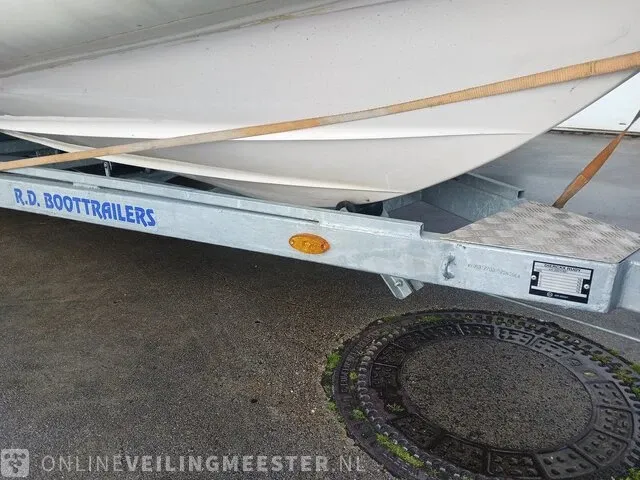 Rib 7.30m jenhal, met 225 pk johnson buitenboordmotor en trailer, wit - afbeelding 47 van  63