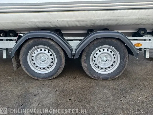 Rib 7.30m jenhal, met 225 pk johnson buitenboordmotor en trailer, wit - afbeelding 49 van  63