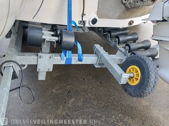 Rib 7.30m jenhal, met 225 pk johnson buitenboordmotor en trailer, wit - afbeelding 52 van  63
