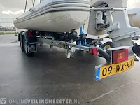 Rib 7.30m jenhal, met 225 pk johnson buitenboordmotor en trailer, wit - afbeelding 53 van  63