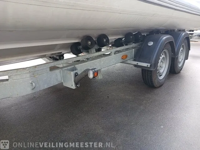 Rib 7.30m jenhal, met 225 pk johnson buitenboordmotor en trailer, wit - afbeelding 55 van  63