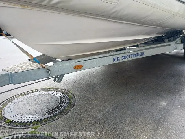 Rib 7.30m jenhal, met 225 pk johnson buitenboordmotor en trailer, wit - afbeelding 57 van  63