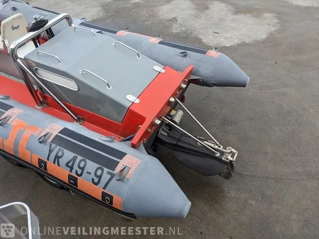 Rib boot met trailer jokerboot, clubman 22, oranje/zwart - afbeelding 2 van  44
