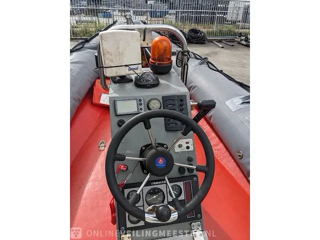 Rib boot met trailer jokerboot, clubman 22, oranje/zwart - afbeelding 4 van  44