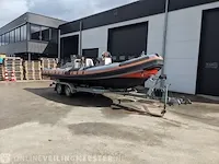 Rib boot met trailer jokerboot, clubman 22, oranje/zwart