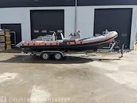 Rib boot met trailer jokerboot, clubman 22, oranje/zwart - afbeelding 12 van  44