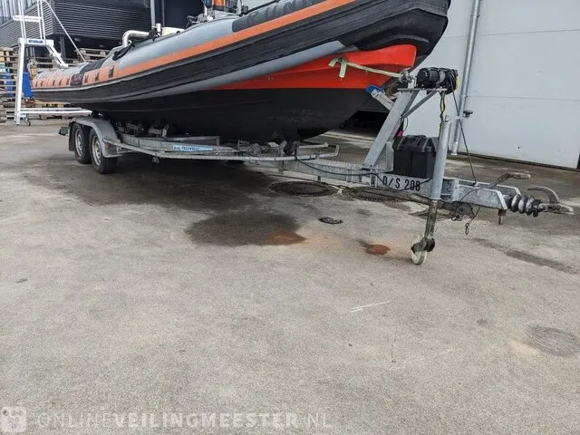 Rib boot met trailer jokerboot, clubman 22, oranje/zwart - afbeelding 26 van  44