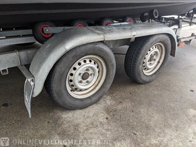 Rib boot met trailer jokerboot, clubman 22, oranje/zwart - afbeelding 32 van  44