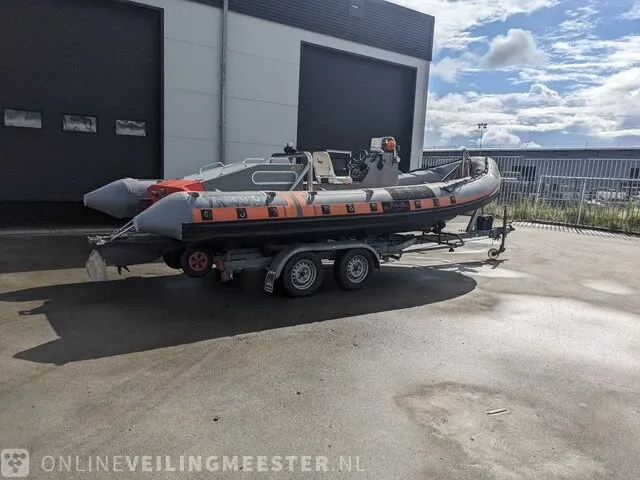 Rib boot met trailer jokerboot, clubman 22, oranje/zwart - afbeelding 23 van  44