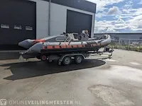 Rib boot met trailer jokerboot, clubman 22, oranje/zwart - afbeelding 23 van  44