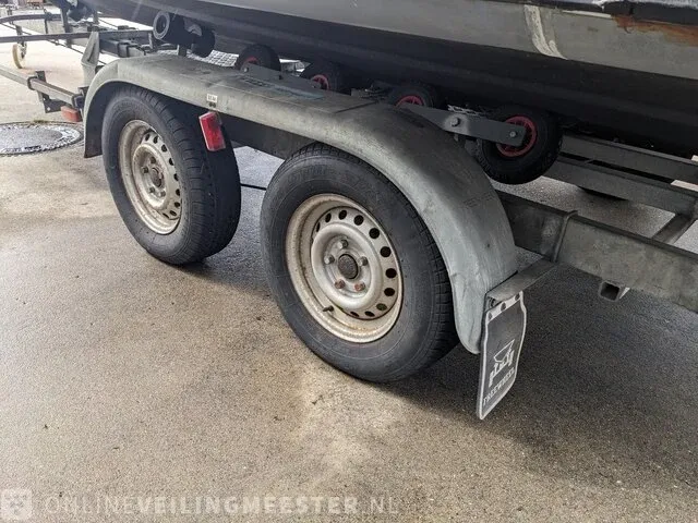 Rib boot met trailer jokerboot, clubman 22, oranje/zwart - afbeelding 36 van  44