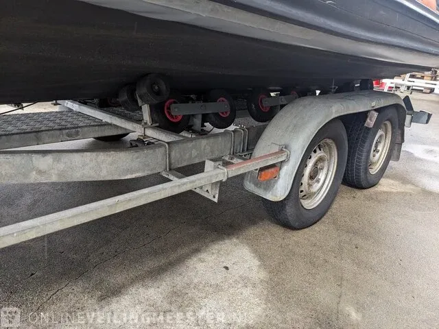 Rib boot met trailer jokerboot, clubman 22, oranje/zwart - afbeelding 37 van  44