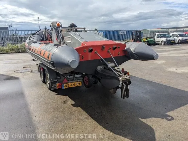 Rib boot met trailer jokerboot, clubman 22, oranje/zwart - afbeelding 34 van  44